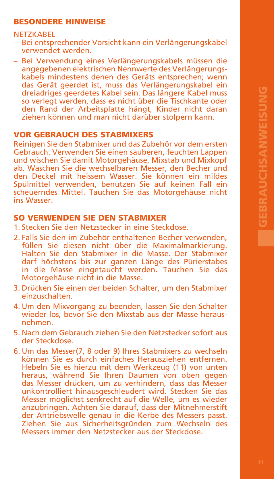 Bodum BISTRO Электрический блендер с комплектующими частями User Manual | Page 12 / 86