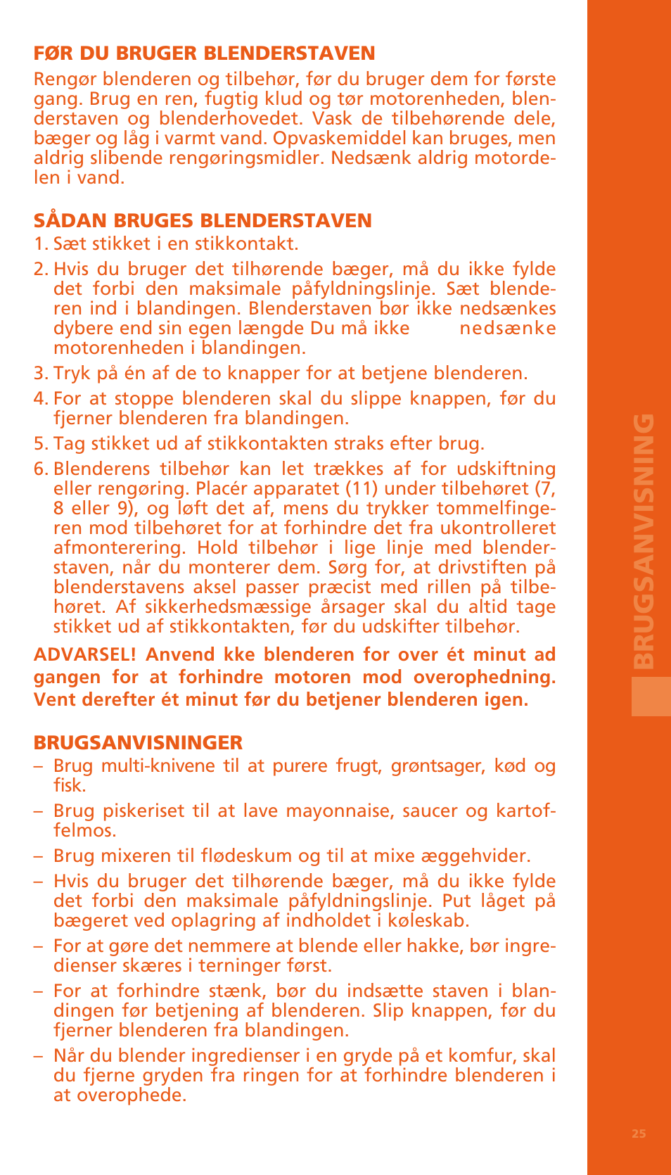 Bodum BISTRO Электрический блендер с комплектующими частями User Manual | Page 26 / 86