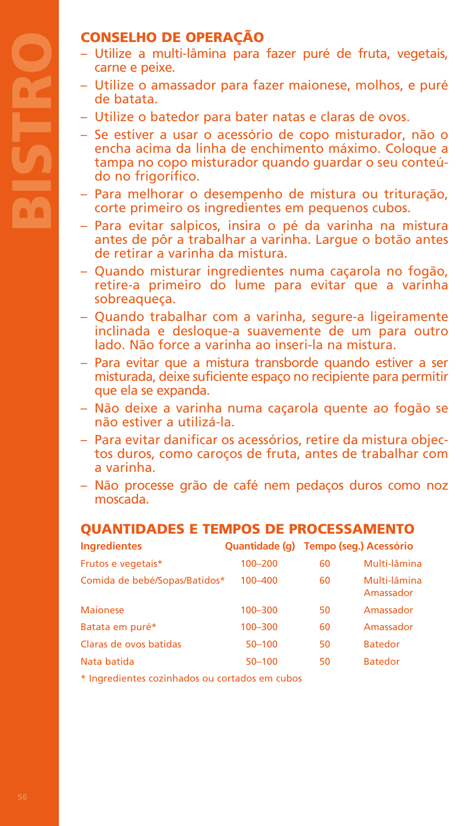 Bi stro | Bodum BISTRO Электрический блендер с комплектующими частями User Manual | Page 57 / 86