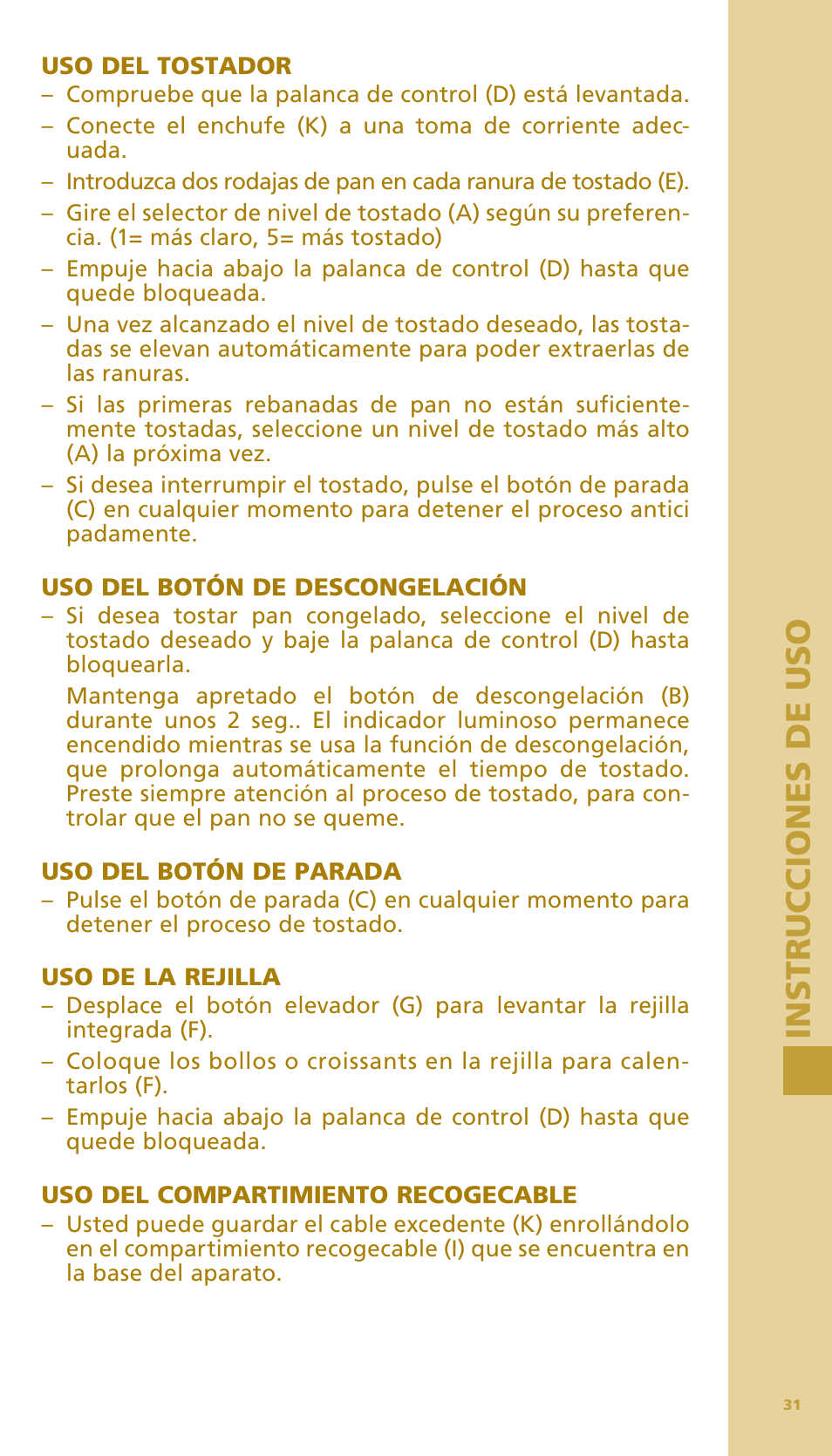 Bodum BISTRO Тостер User Manual | Page 32 / 84