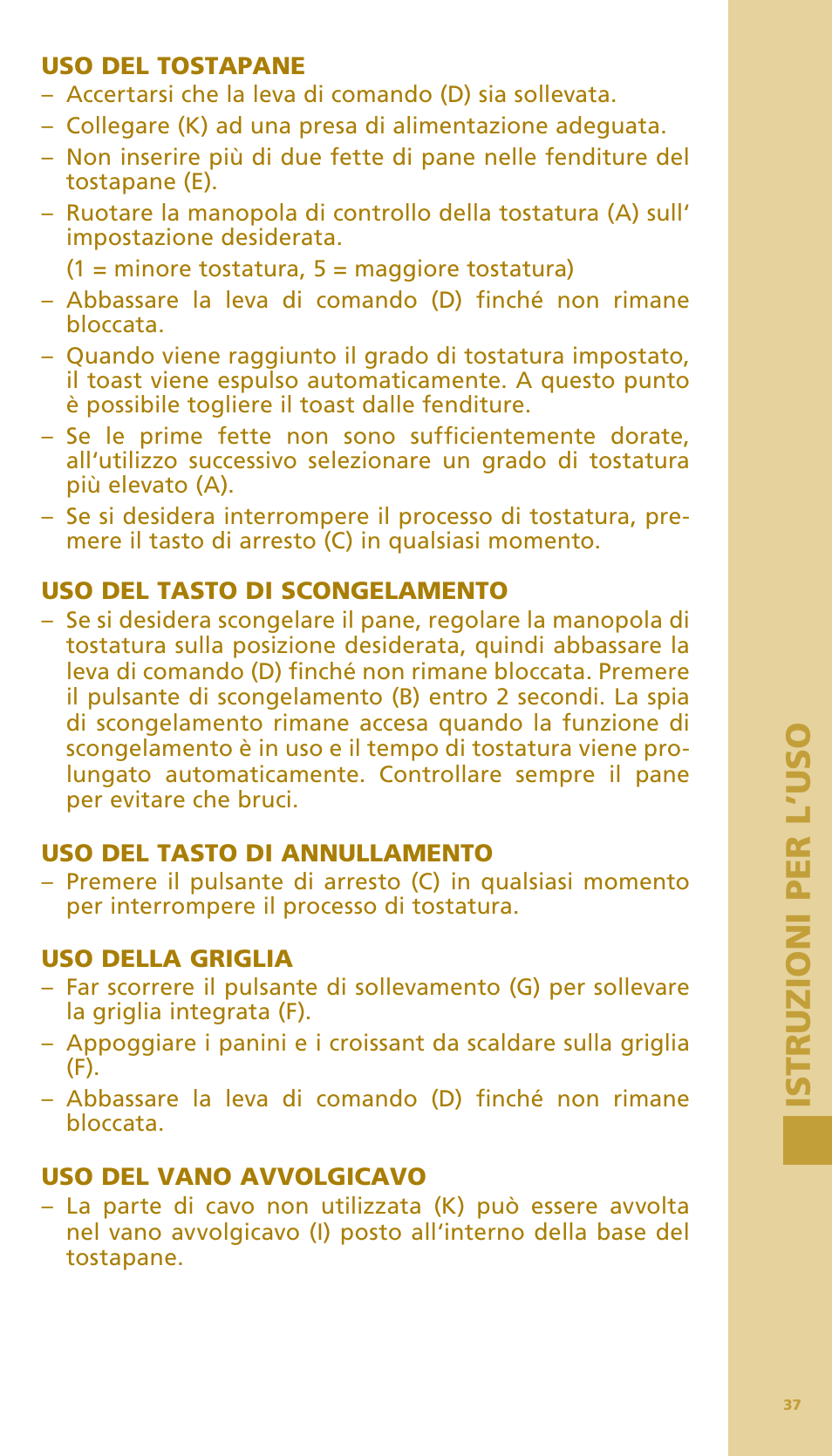 Bodum BISTRO Тостер User Manual | Page 38 / 84