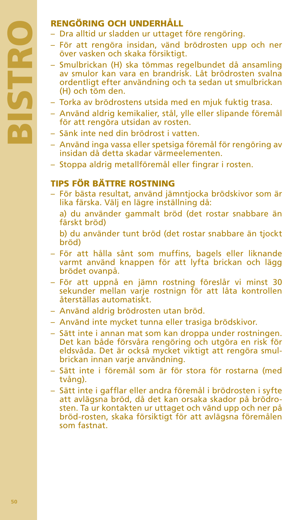 Bis tr o | Bodum BISTRO Тостер User Manual | Page 51 / 84