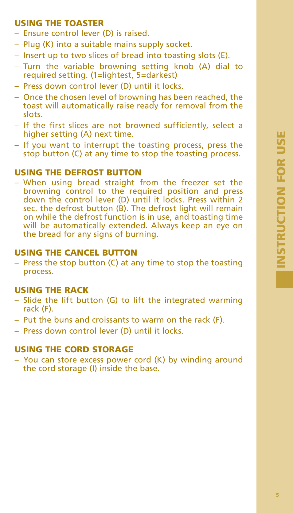 Bodum BISTRO Тостер User Manual | Page 6 / 84