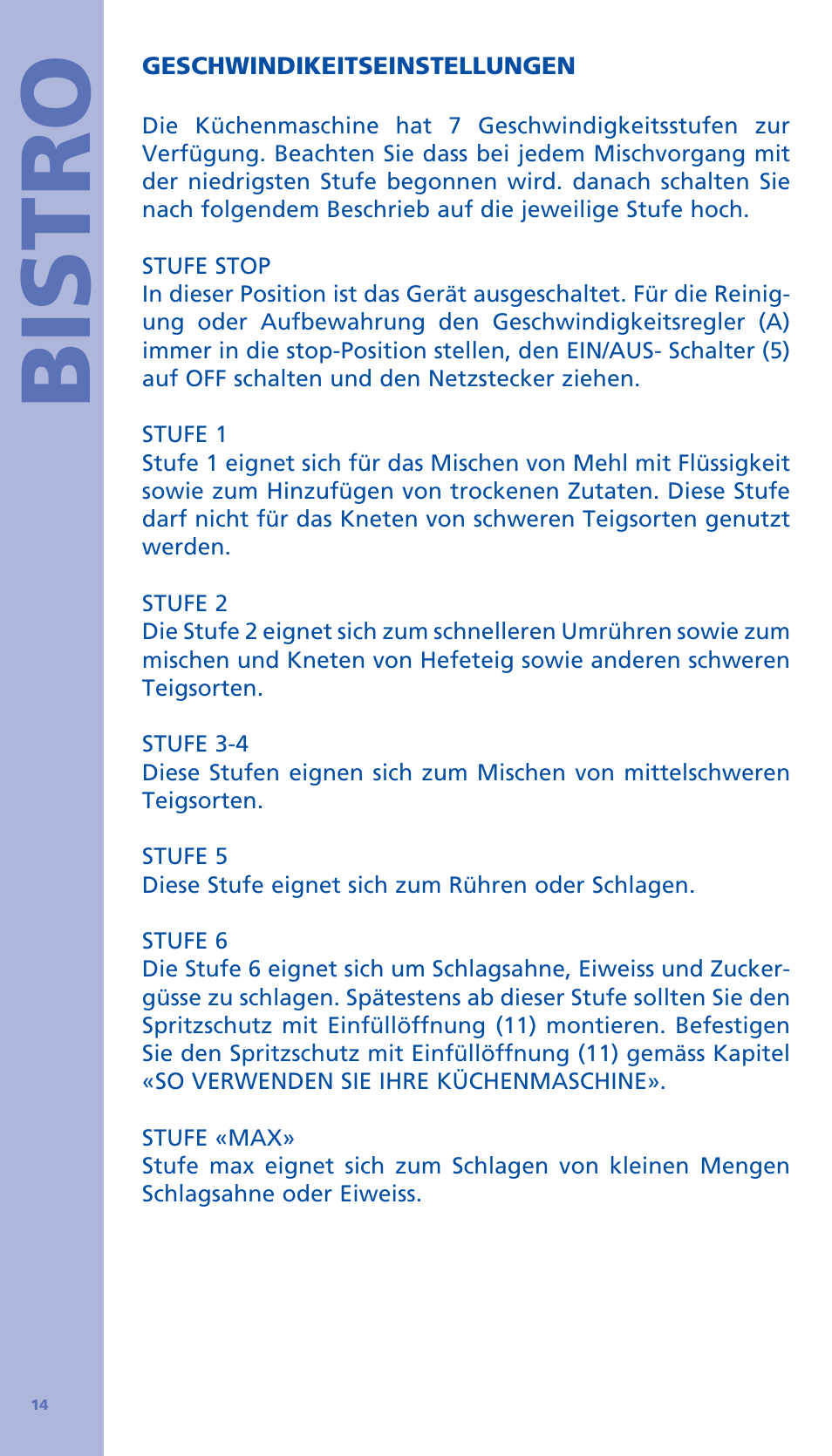 Bistro | Bodum BISTRO Стационарный электрический миксер User Manual | Page 15 / 97