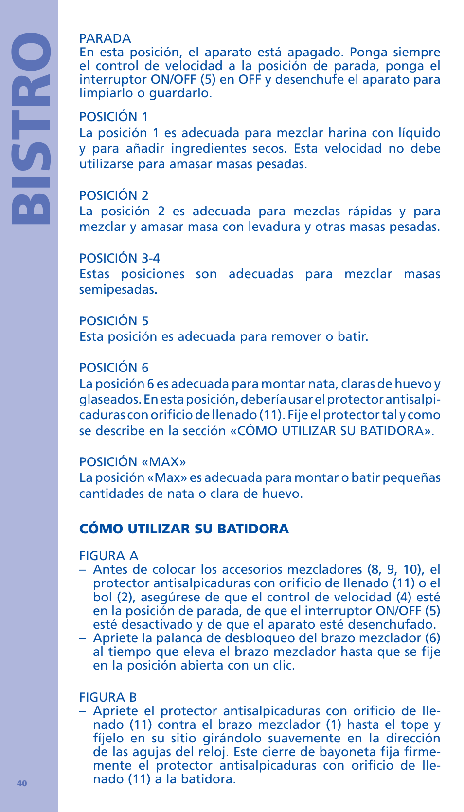 Bistro | Bodum BISTRO Стационарный электрический миксер User Manual | Page 41 / 97