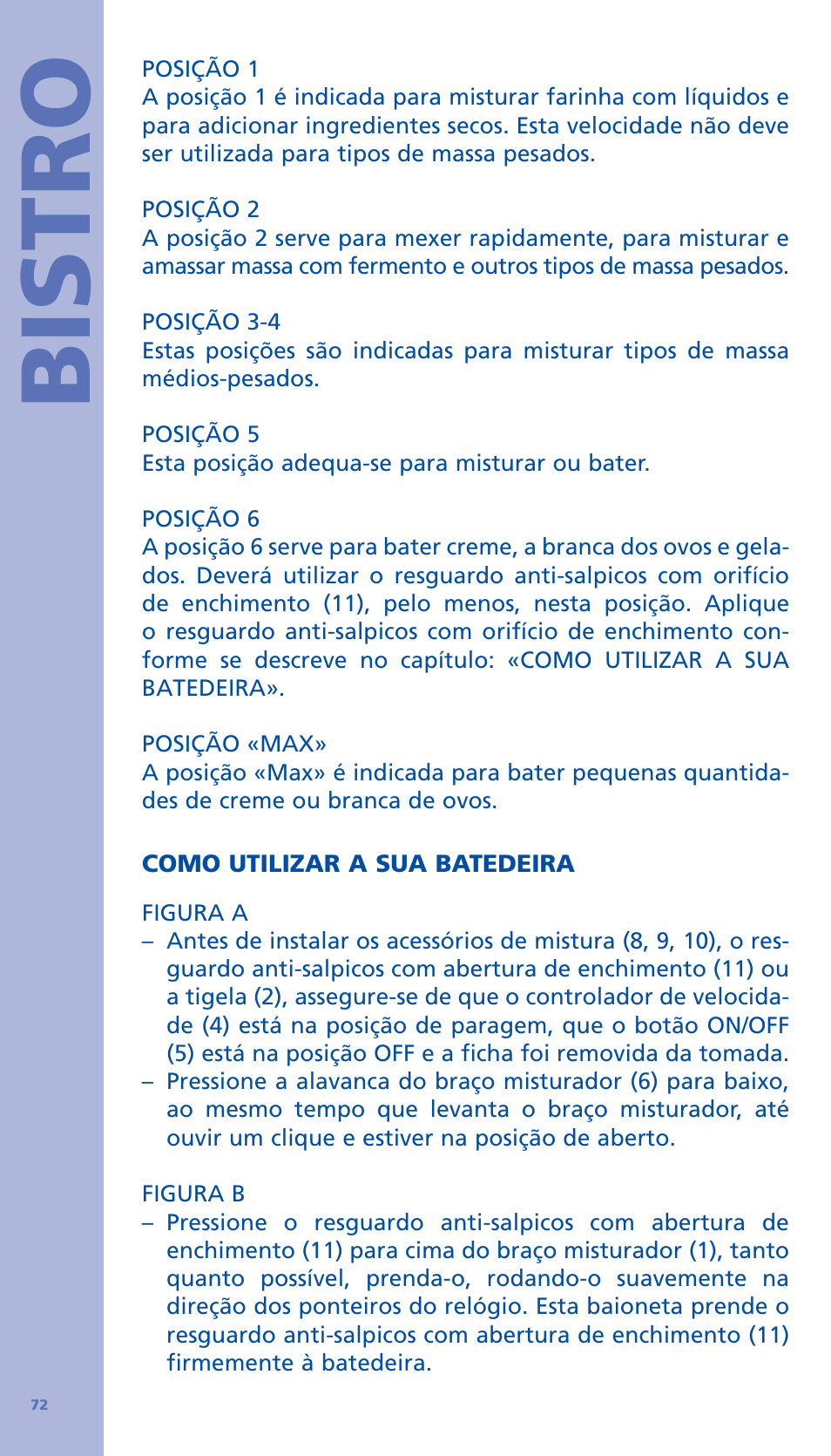 Bistro | Bodum BISTRO Стационарный электрический миксер User Manual | Page 73 / 97