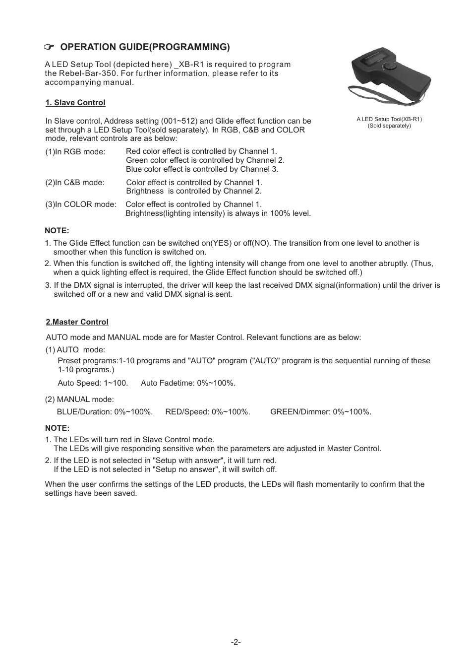 Acclaim Lighting Rebel Bar 350 (IP65) User Manual | Page 2 / 2