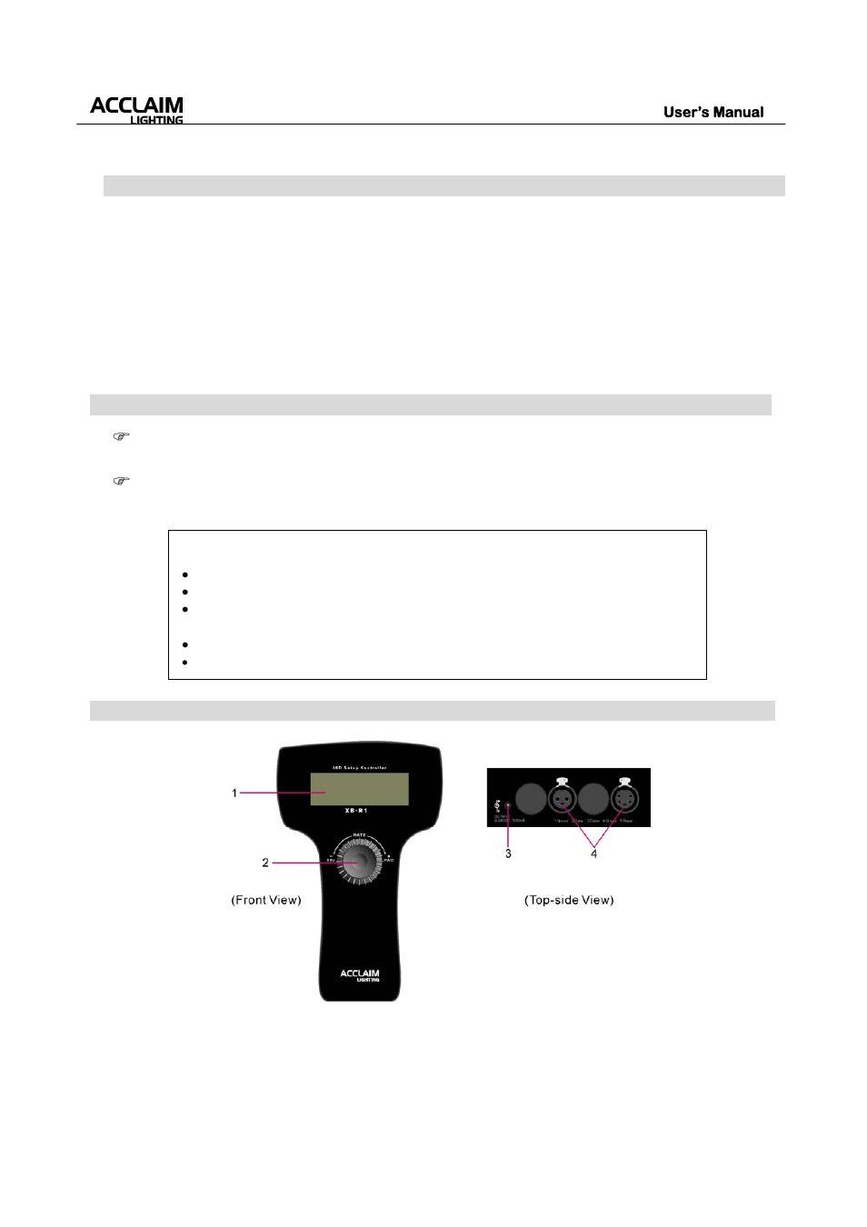 Acclaim Lighting XB-R1 Setup tool User Manual | Page 2 / 14