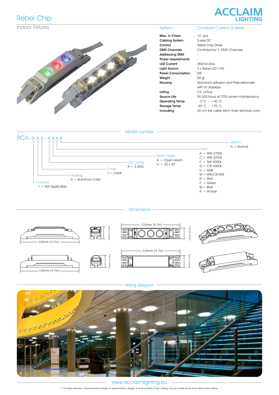 Rca-rebel chip, Acclaim, Rebel chip | X x x - x x x x, Lighting, Indoor fixtures | Acclaim Lighting Rebel Chip User Manual | Page 2 / 2