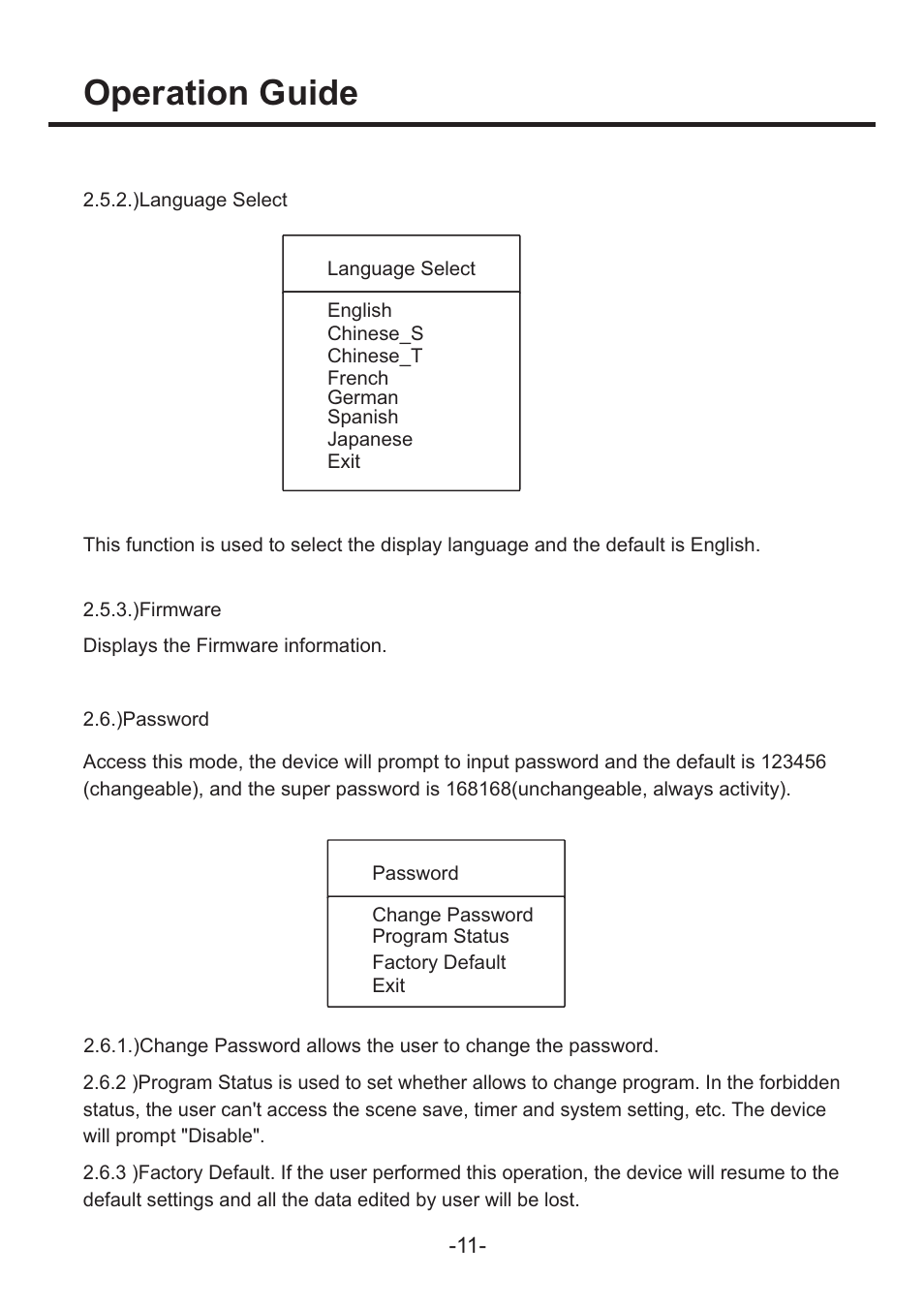 页 14, Operation guide, 3)remote controller operation | Acclaim Lighting AL Control 1 PRO User Manual | Page 14 / 16