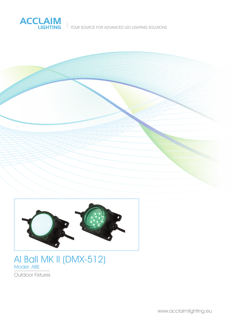 Acclaim Lighting AL Ball MK-ll DMX User Manual | 2 pages