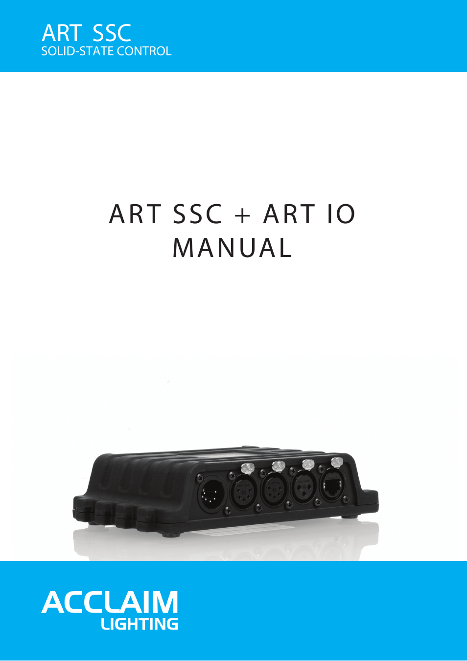 Acclaim Lighting ART IO User Manual | 38 pages