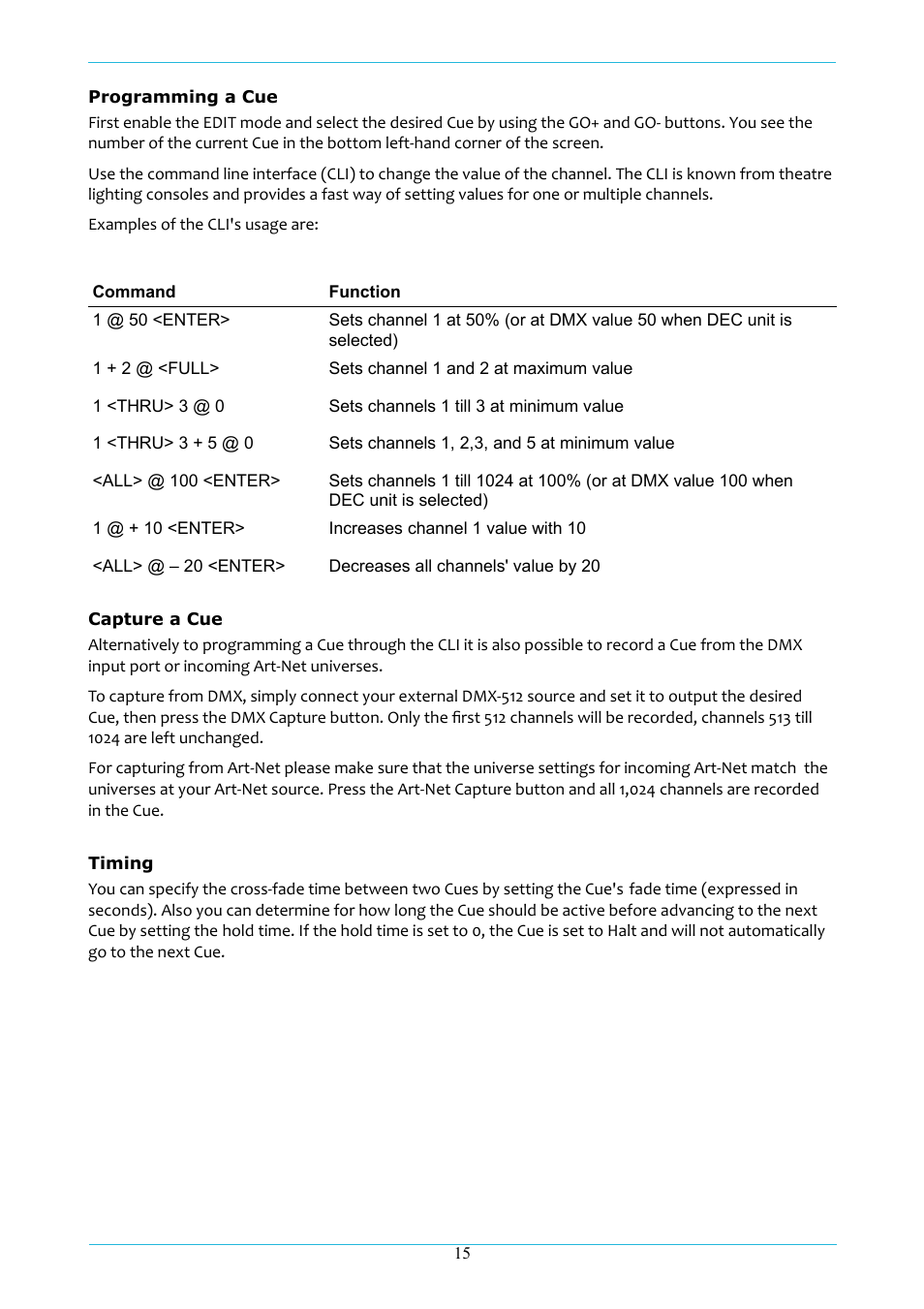 Acclaim Lighting ART IO User Manual | Page 16 / 38