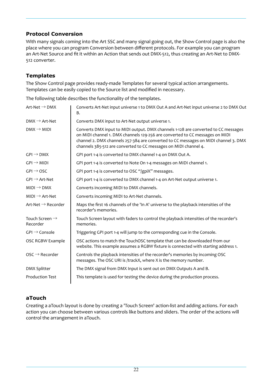 Acclaim Lighting ART IO User Manual | Page 23 / 38