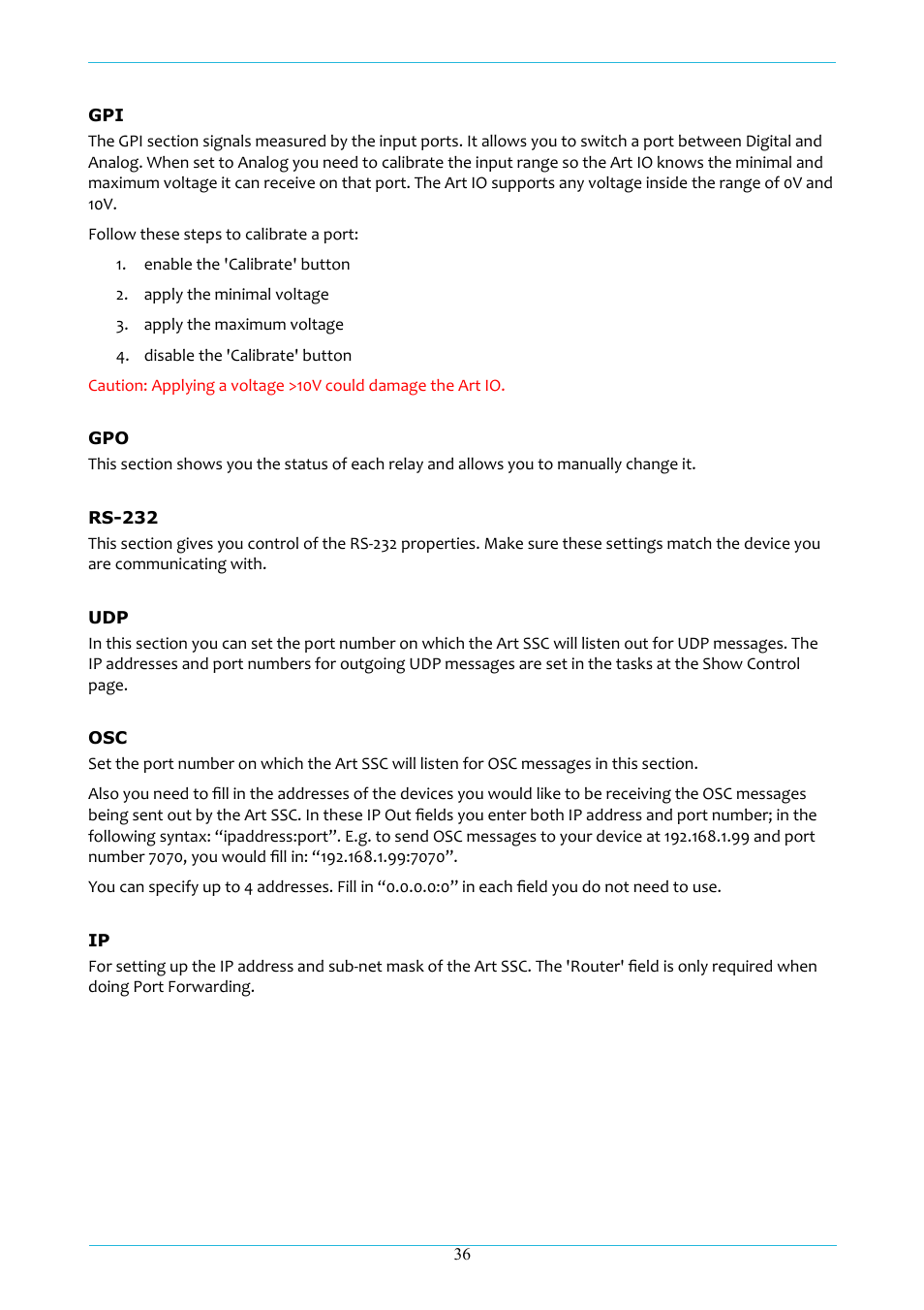 Acclaim Lighting ART IO User Manual | Page 37 / 38