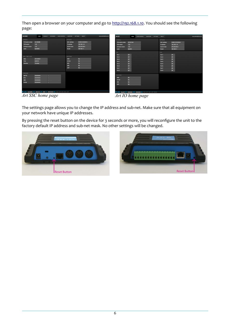 Acclaim Lighting ART IO User Manual | Page 7 / 38