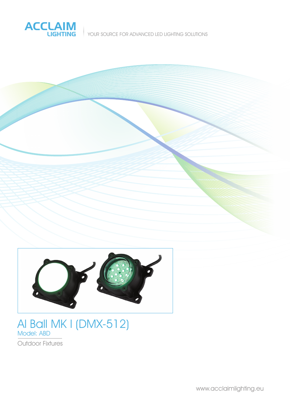 Acclaim Lighting AL Ball MK-l DMX User Manual | 2 pages