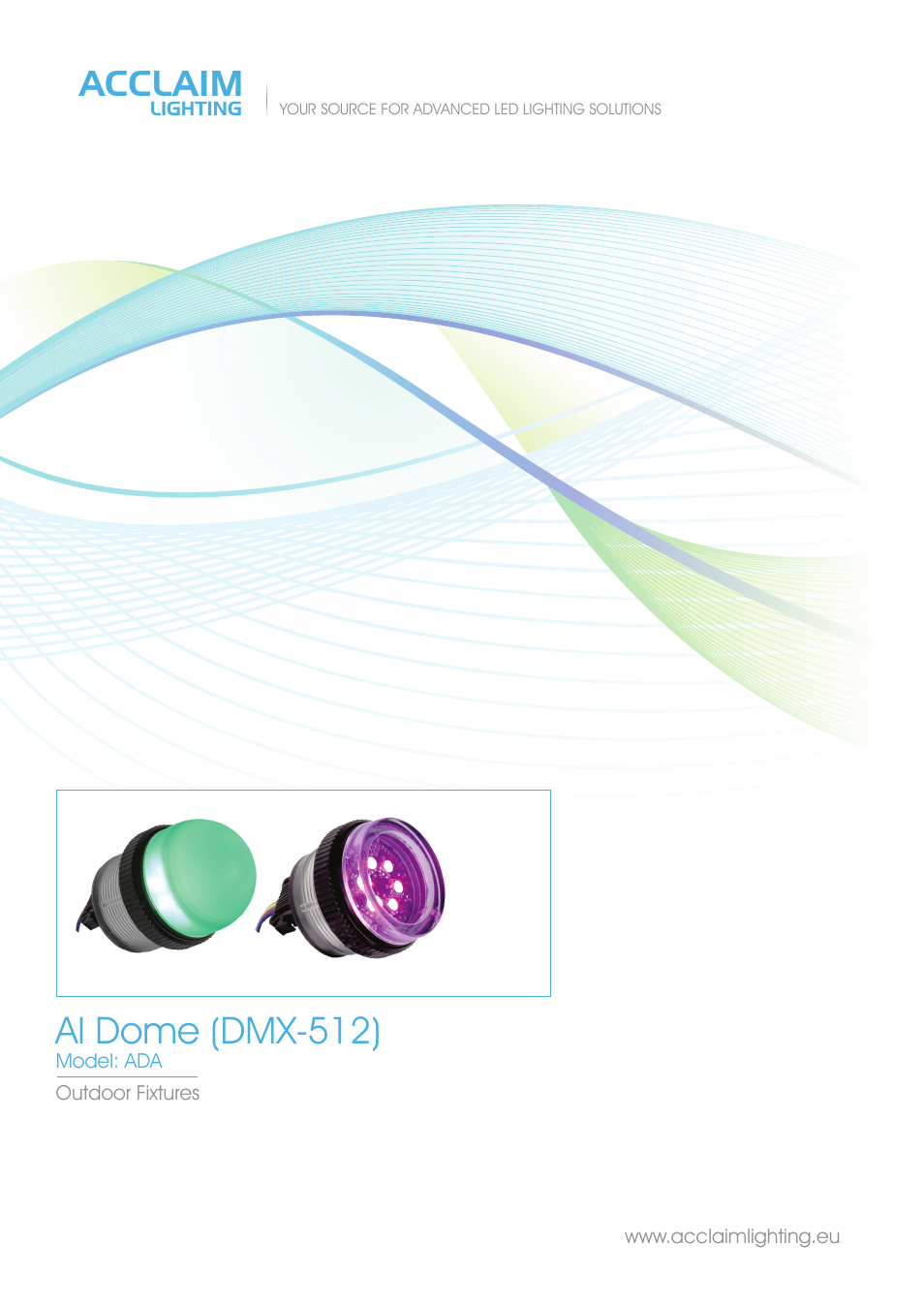 Acclaim Lighting AL Dome DMX User Manual | 2 pages