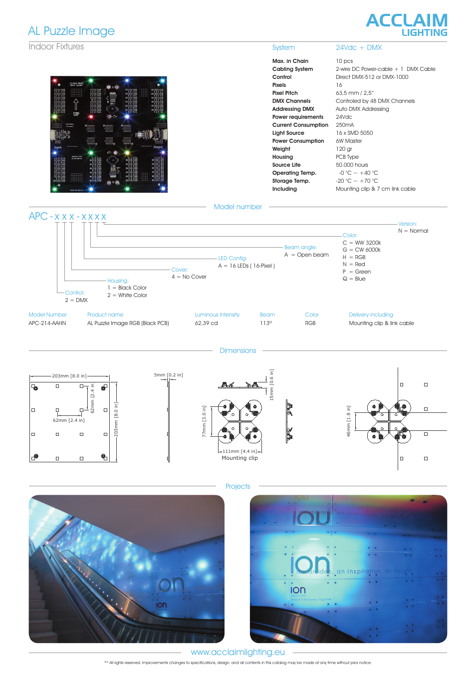 Apc-al puzzle image, Acclaim, Al puzzle image | X x x - x x x x, Lighting | Acclaim Lighting AL Puzzle Image User Manual | Page 2 / 2