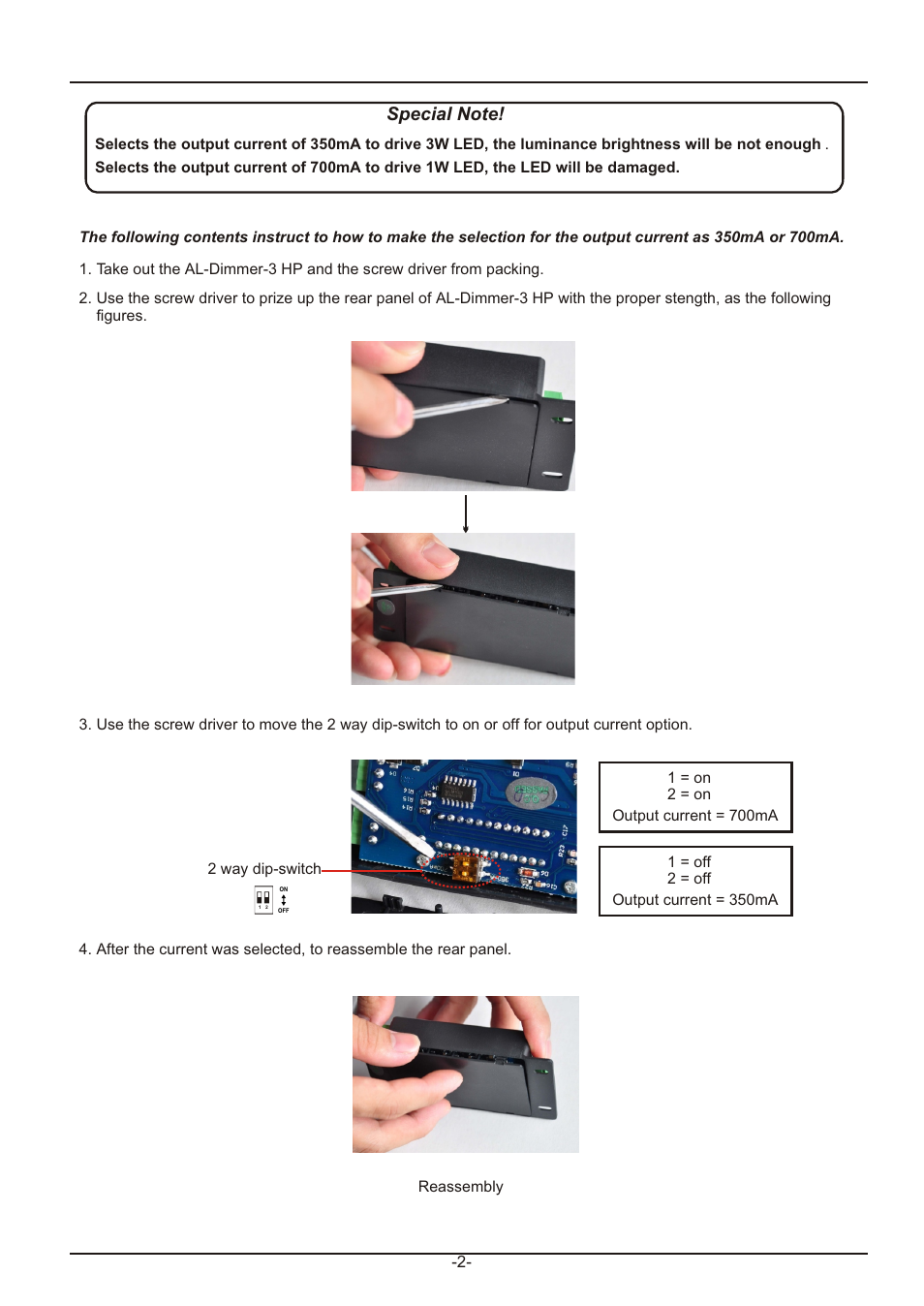 Íﬁãæ 2 | Acclaim Lighting AL Dimmer 3 HP User Manual | Page 2 / 5
