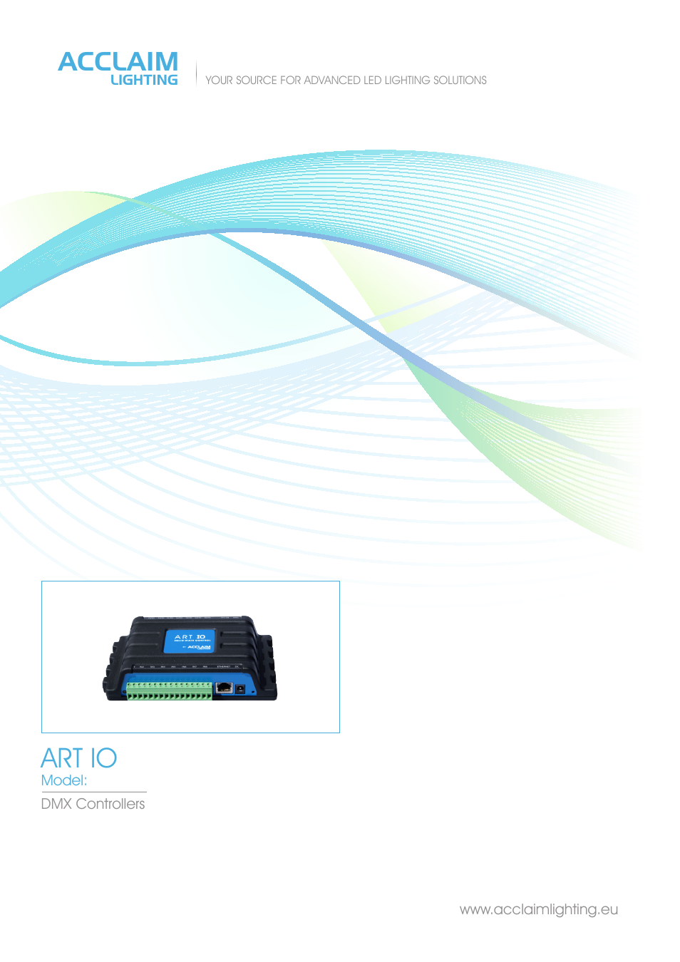 Acclaim Lighting ART IO User Manual | 5 pages