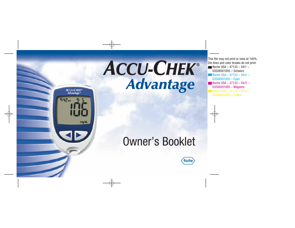 Accu-Chek Advantage User Manual | 52 pages