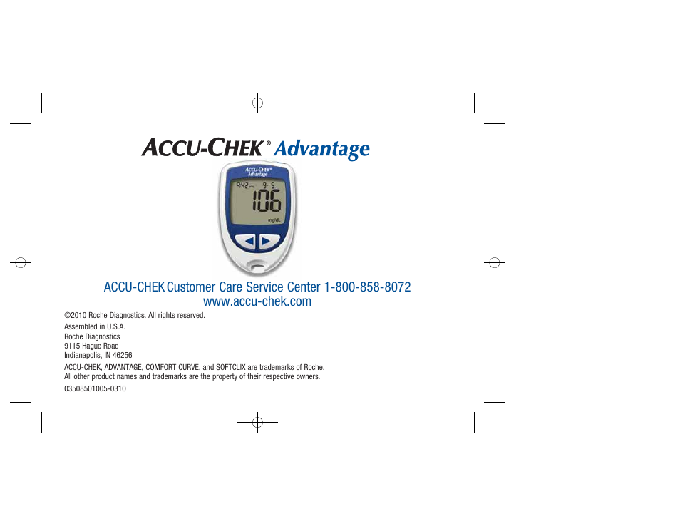 Accu-Chek Advantage User Manual | Page 52 / 52