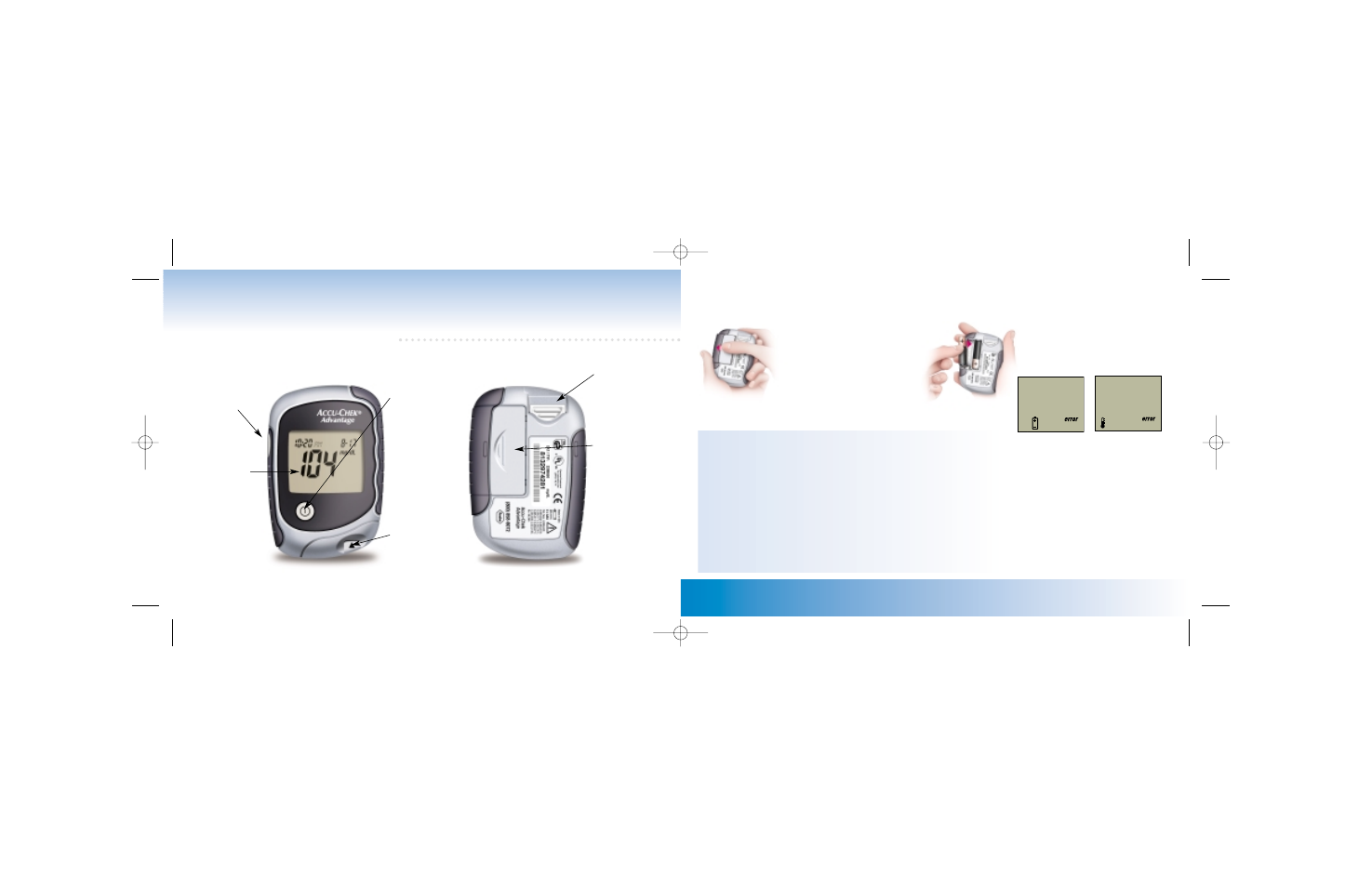 Chapter 1: understanding your new meter, Installing (or changing) the batteries, The accu-chek advantage meter | Accu-Chek Advantage User Manual | Page 5 / 27