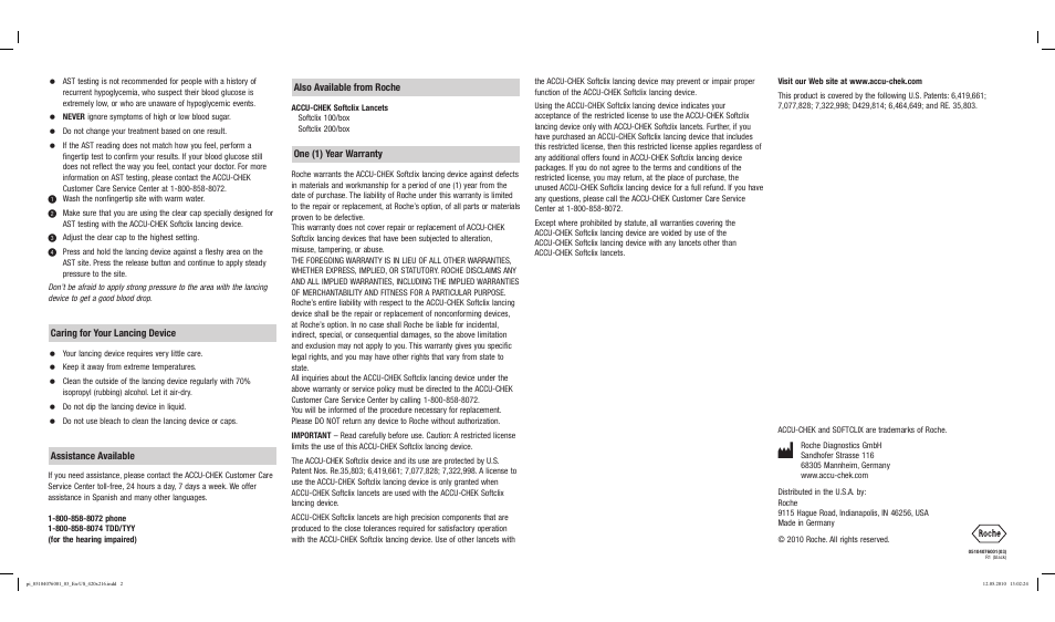 Accu-Chek Softclix User Manual | Page 2 / 2