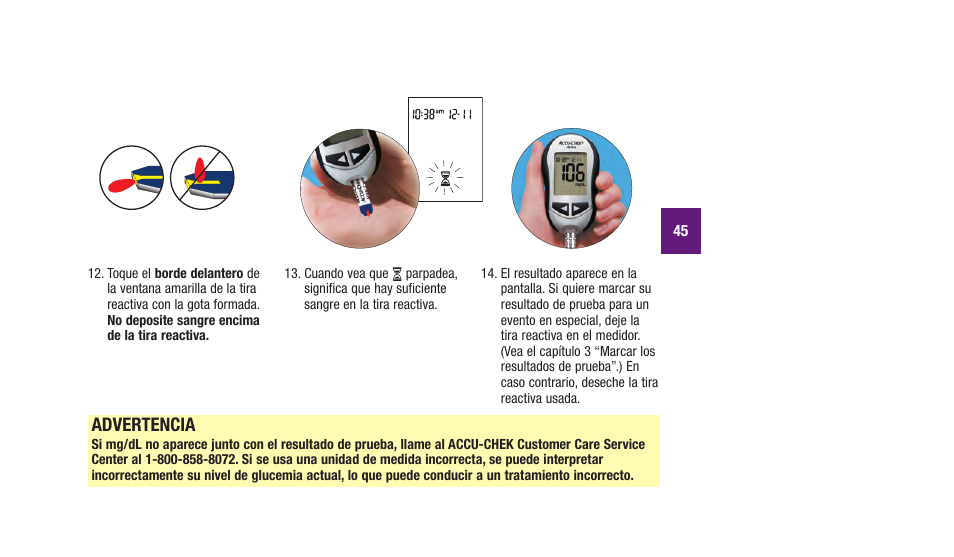 Advertencia | Accu-Chek Aviva Plus silver User Manual | Page 147 / 204