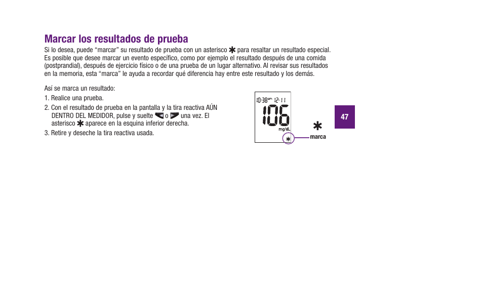 Marcar los resultados de prueba | Accu-Chek Aviva Plus silver User Manual | Page 149 / 204