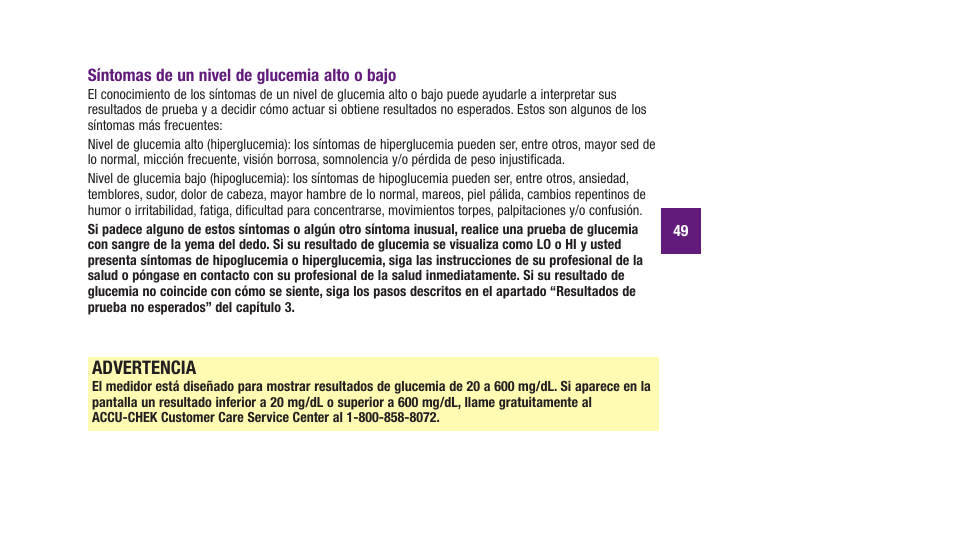 Advertencia | Accu-Chek Aviva Plus silver User Manual | Page 151 / 204