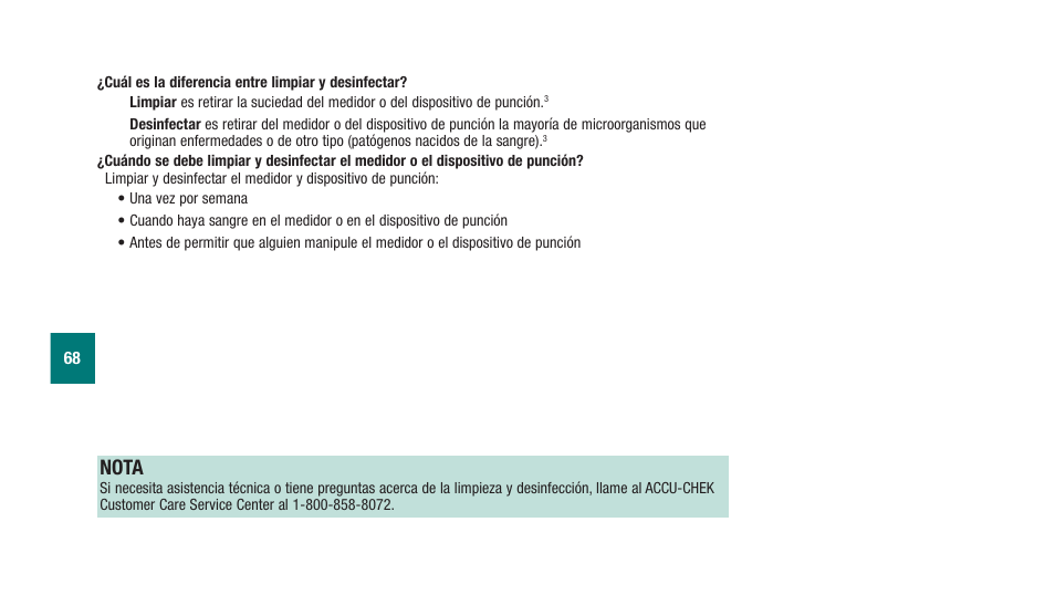 Nota | Accu-Chek Aviva Plus silver User Manual | Page 170 / 204