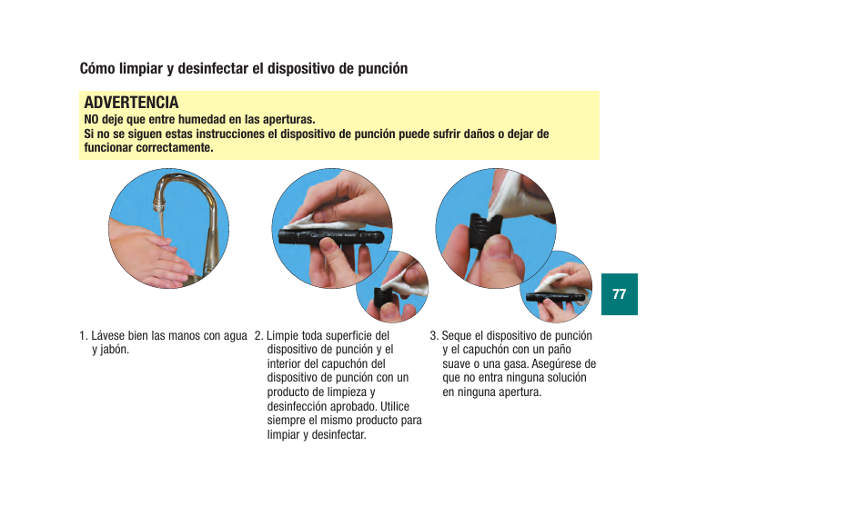 Advertencia | Accu-Chek Aviva Plus silver User Manual | Page 179 / 204