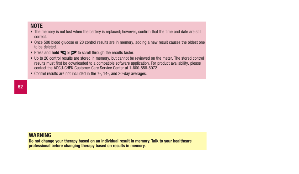 Warning | Accu-Chek Aviva Plus silver User Manual | Page 54 / 204