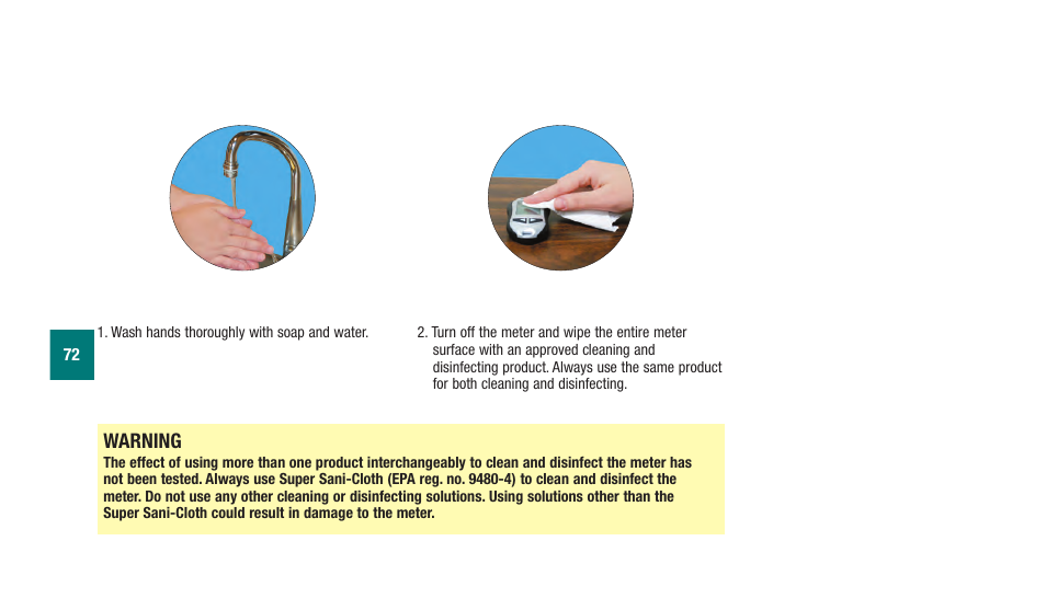 Warning | Accu-Chek Aviva Plus silver User Manual | Page 74 / 204