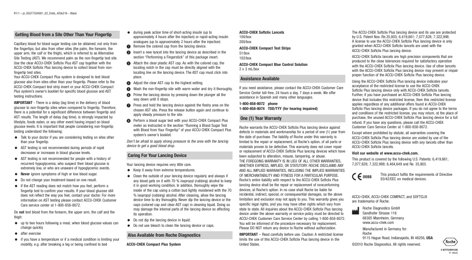 Accu-Chek Softclix Plus User Manual | Page 2 / 2