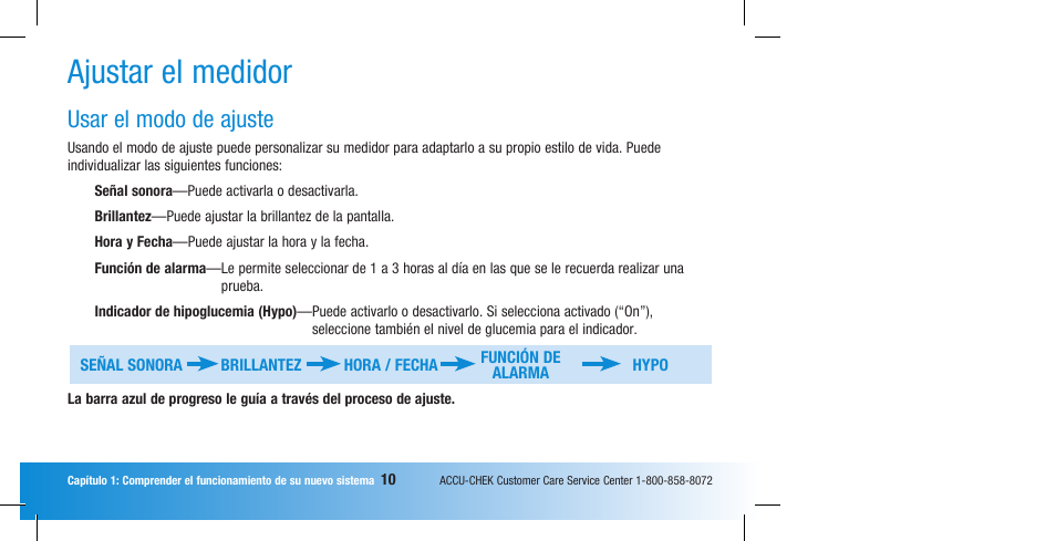 Ajustar el medidor, Usar el modo de ajuste | Accu-Chek Compact Plus User Manual | Page 108 / 196