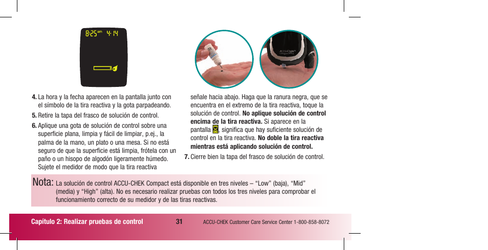 Nota | Accu-Chek Compact Plus User Manual | Page 129 / 196