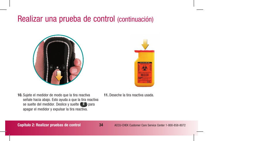 Realizar una prueba de control, Continuación) | Accu-Chek Compact Plus User Manual | Page 132 / 196