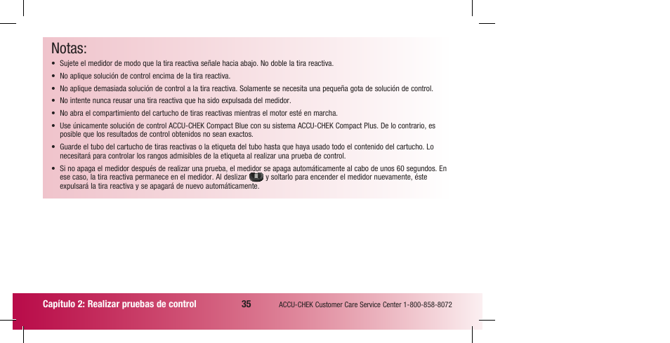 Notas | Accu-Chek Compact Plus User Manual | Page 133 / 196