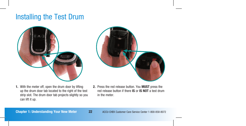 Installing the test drum | Accu-Chek Compact Plus User Manual | Page 24 / 196