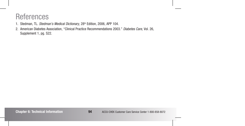 References | Accu-Chek Compact Plus User Manual | Page 96 / 196