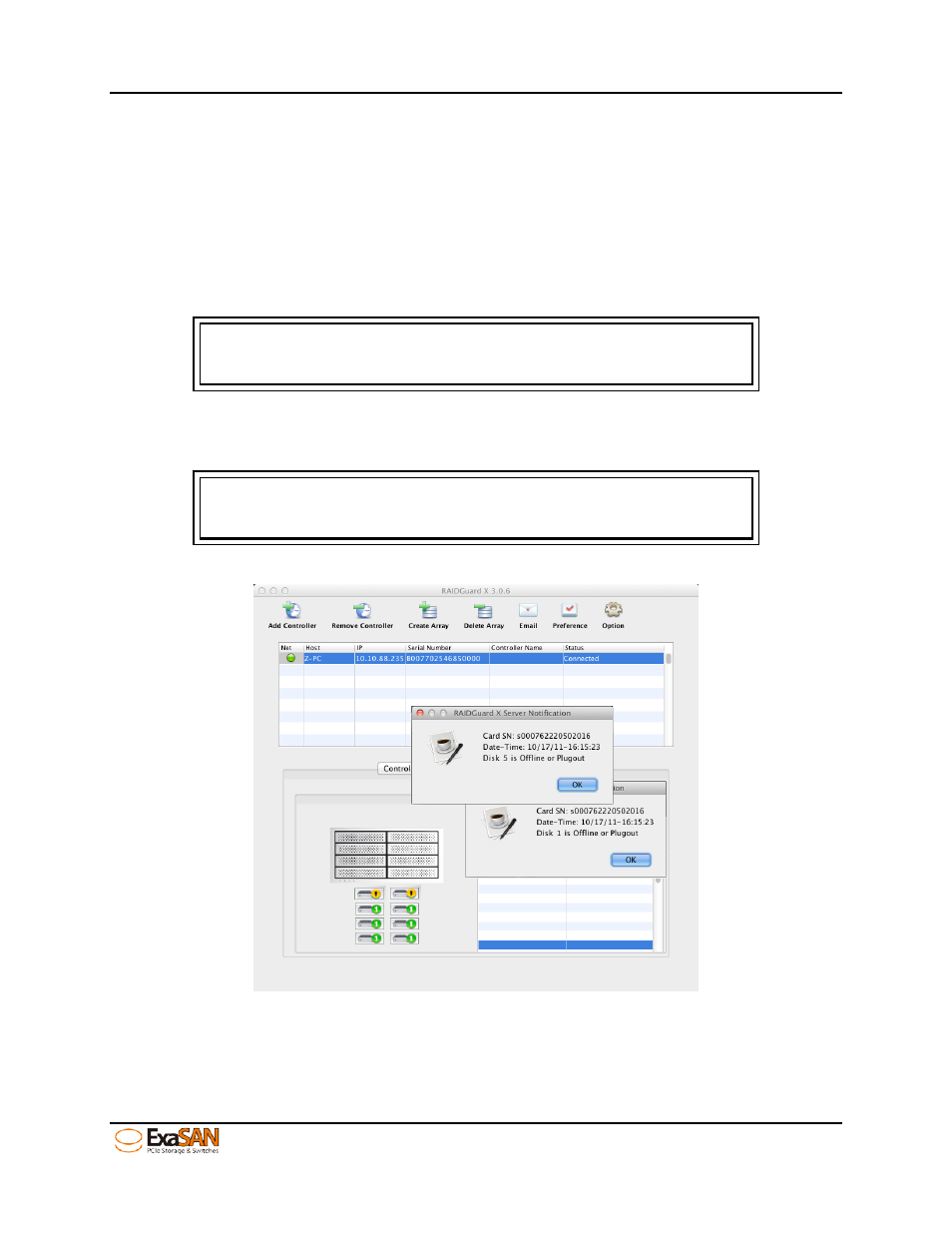 7 unlock drives, Unlock drives, Figure 84: gui “hdd off-line | Accusys ExaSAN B08S2-PS User Manual | Page 91 / 103