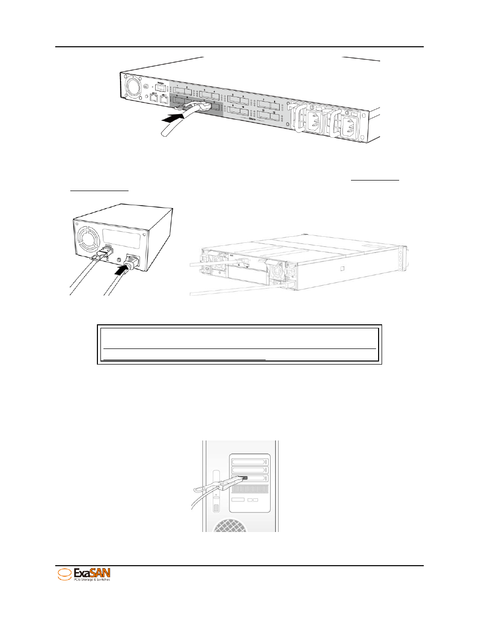 3 connecting sw16 to the host systems, Connecting sw16 to the host systems | Accusys ExaSAN SW16 User Manual | Page 35 / 104