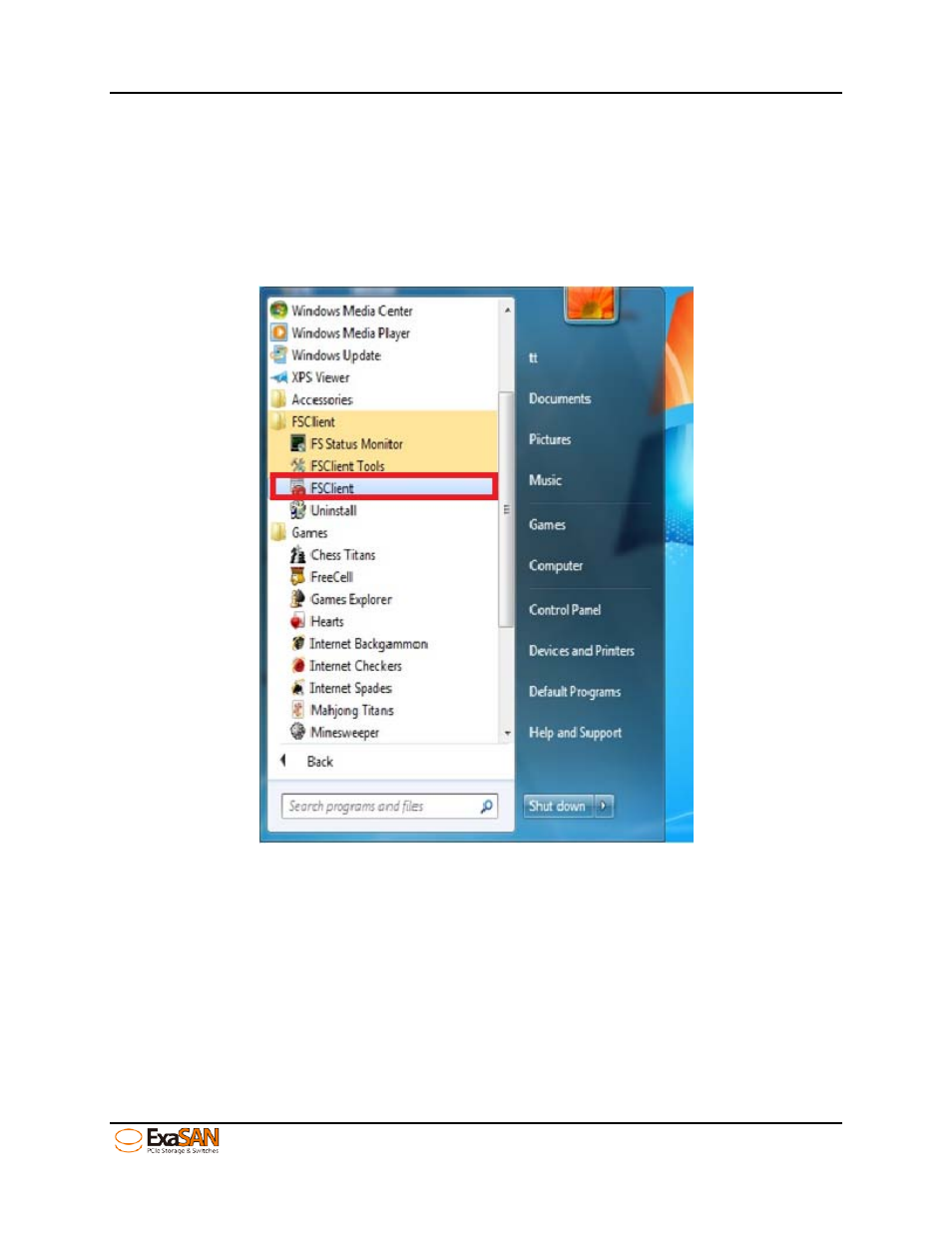 2 configure sanit client on windows platform, Configure sanit client on windows platform | Accusys ExaSAN SW16 User Manual | Page 81 / 104