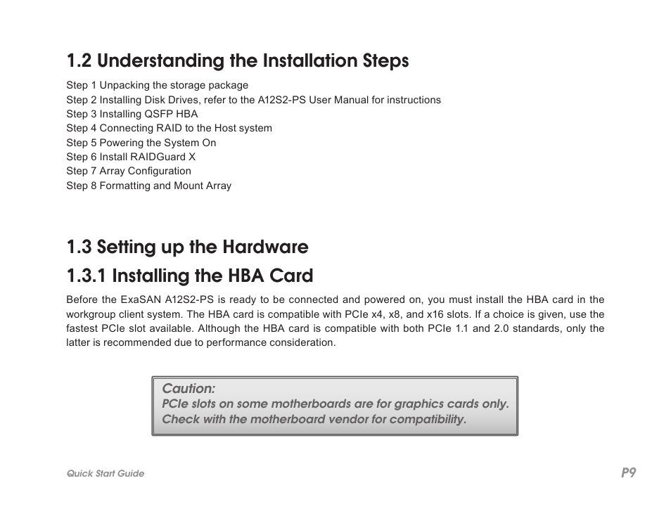 2 understanding the installation steps | Accusys ExaSAN A12S2-PS User Manual | Page 13 / 32