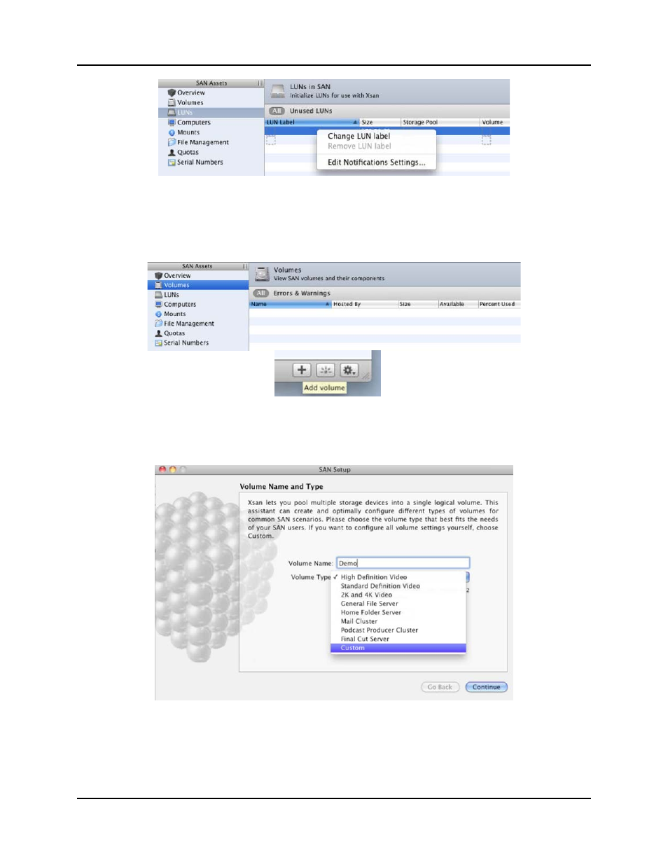 2 creating a volume, Creating a volume -14 | Accusys ExaSAN SW-08 User Manual | Page 65 / 89