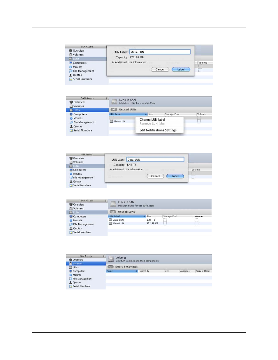 3 creating an xsan volume, Creating an xsan volume -17 | Accusys ExaSAN SW-08 User Manual | Page 68 / 89