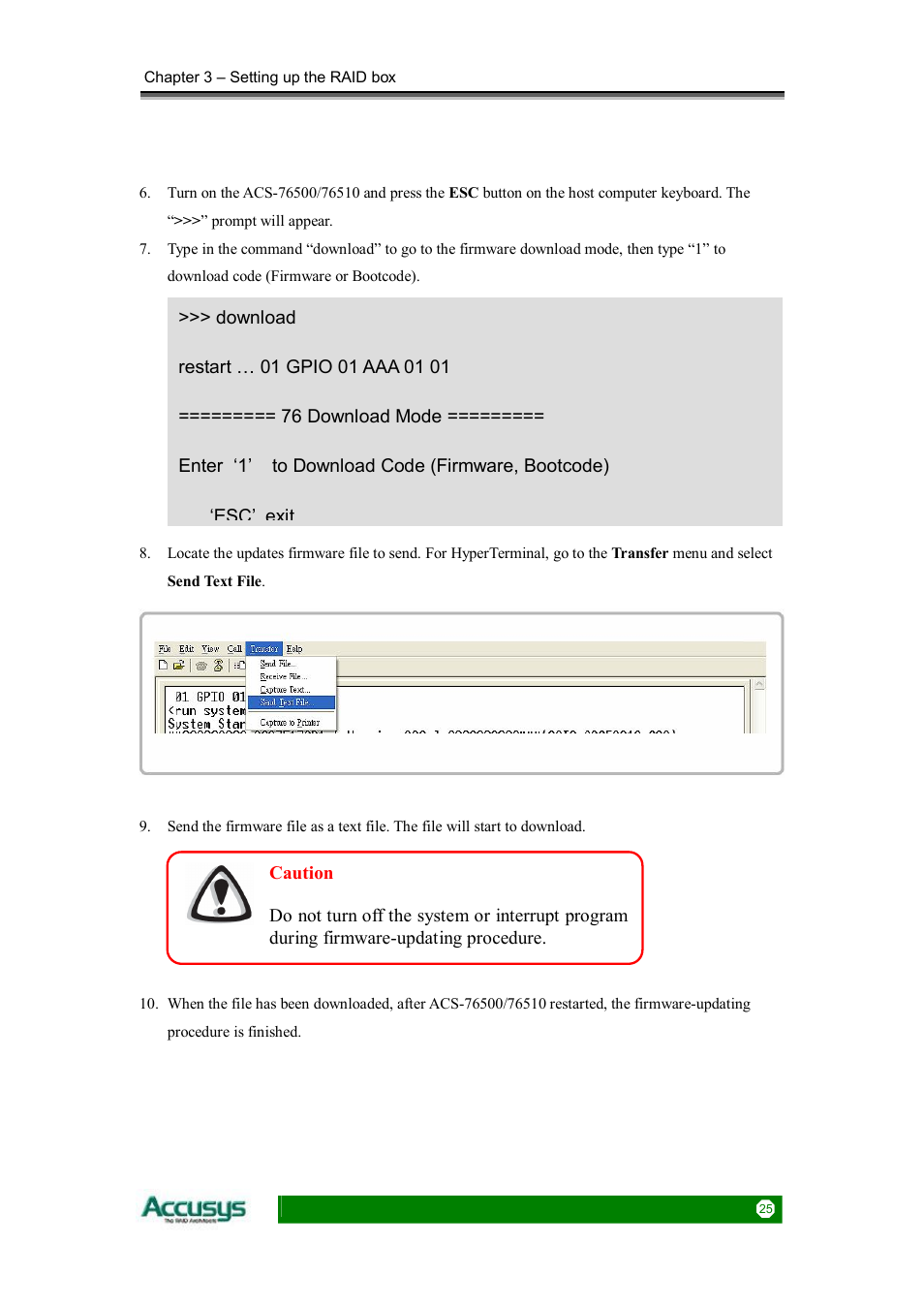 Accusys ACS-76510 User Manual | Page 25 / 34